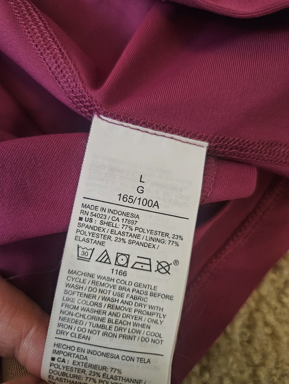 Old Navy Active Powersoft Women’s Magenta Athletic Dress with Shorts Large L - Picture 11 of 11